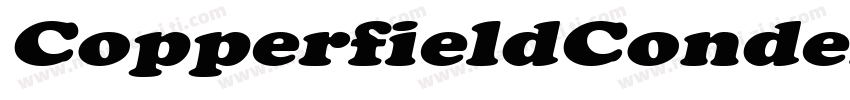 CopperfieldCondensed Italic字体转换